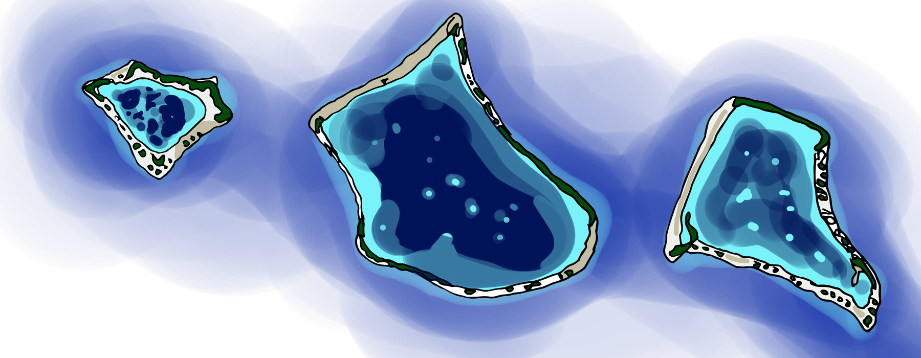 Illustration of Tokelau's atolls