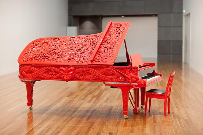He Korero Purakau mo Te Awanui o Te Motu: story of a New Zealand river, 2011, Auckland, by Michael Parekowhai. Purchased 2011, with the assistance of the Friends of Te Papa. Te Papa (2011-0046-1/A-N to N-N)