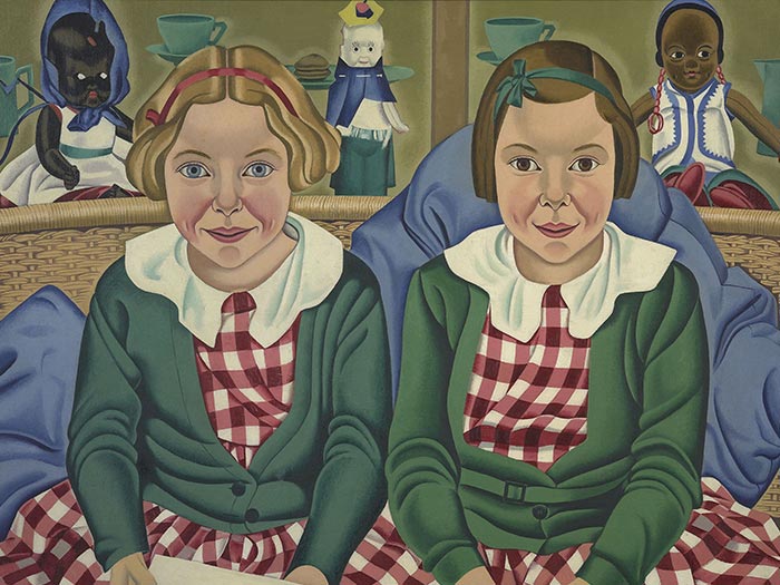 Painting of two children