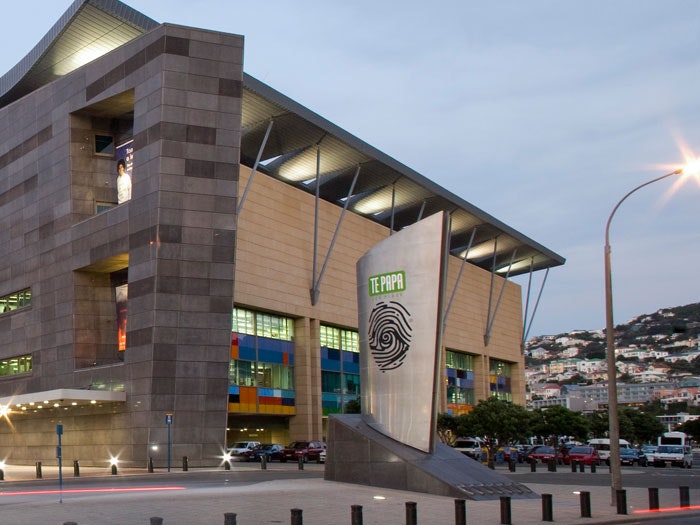 Te Papa External View. Photograph by Michael Hall. Te Papa