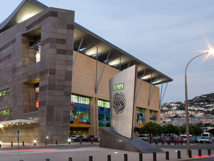 Te Papa External View. Photograph by Michael Hall. Te Papa