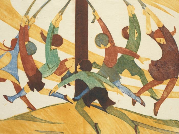 The giant stride, 1933, by Ethel Spowers. Gift of Rex Nan Kivell, 1953. Te Papa (1953-0003-325)