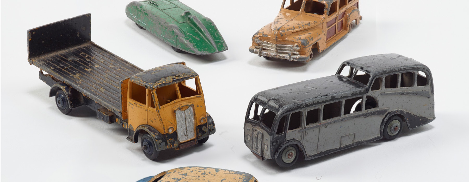Model Vehicles, circa 1950, by Meccano. Gift of Mrs K Major, 1985. CC BY-NC-ND licence. Te Papa (GH003501/6)
