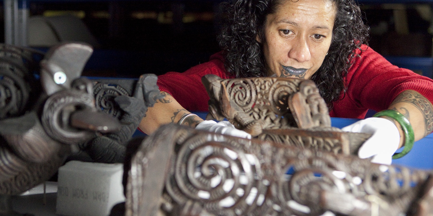 A lady caring for Caring for Taonga Māori