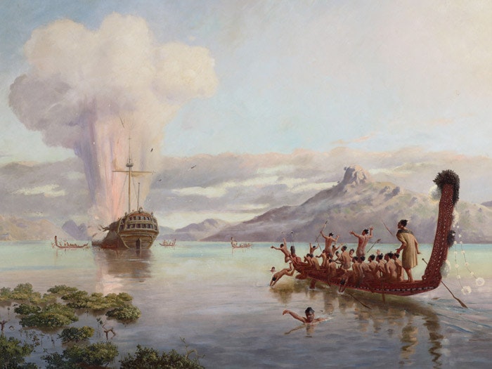 The blowing up of the Boyd, 1889, Auckland, by Louis John Steele, Kennett Watkins The blowing up of the Boyd, 1889, Auckland, by Louis John Steele, Kennett Watkins