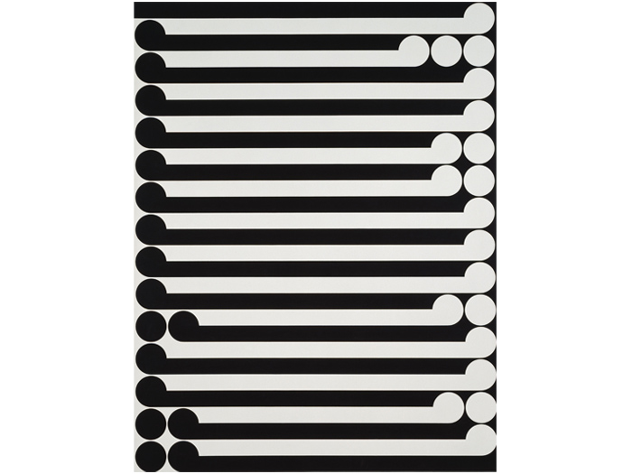Karakia, 1977, Christchurch, by Gordon Walters. Purchased 1978 with Queen Elizabeth II Arts Council of New Zealand funds. Te Papa (1978-0019-1)