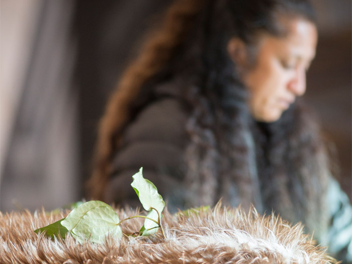 Repatriation ceremony, 2014. Photograph by Kate Whitley. Te Papa