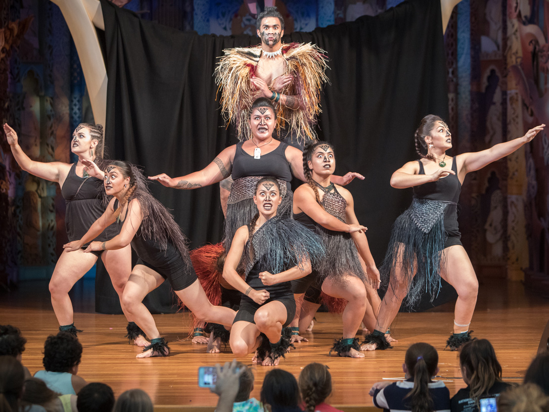 Le Moana performing on Te Marae at Te Papa