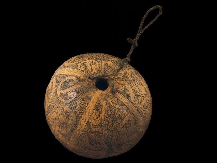 Hue (calabash), 1800-1900, New Zealand, maker unknown. Bequest of Kenneth Athol Webster, 1971. Te Papa (WE000901)