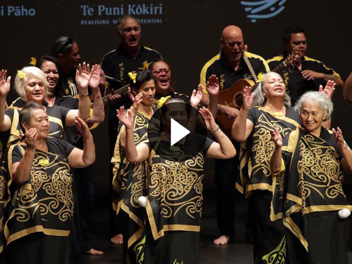 Te Puru o Tamaki performing at the Kaumātua Kapa Haka