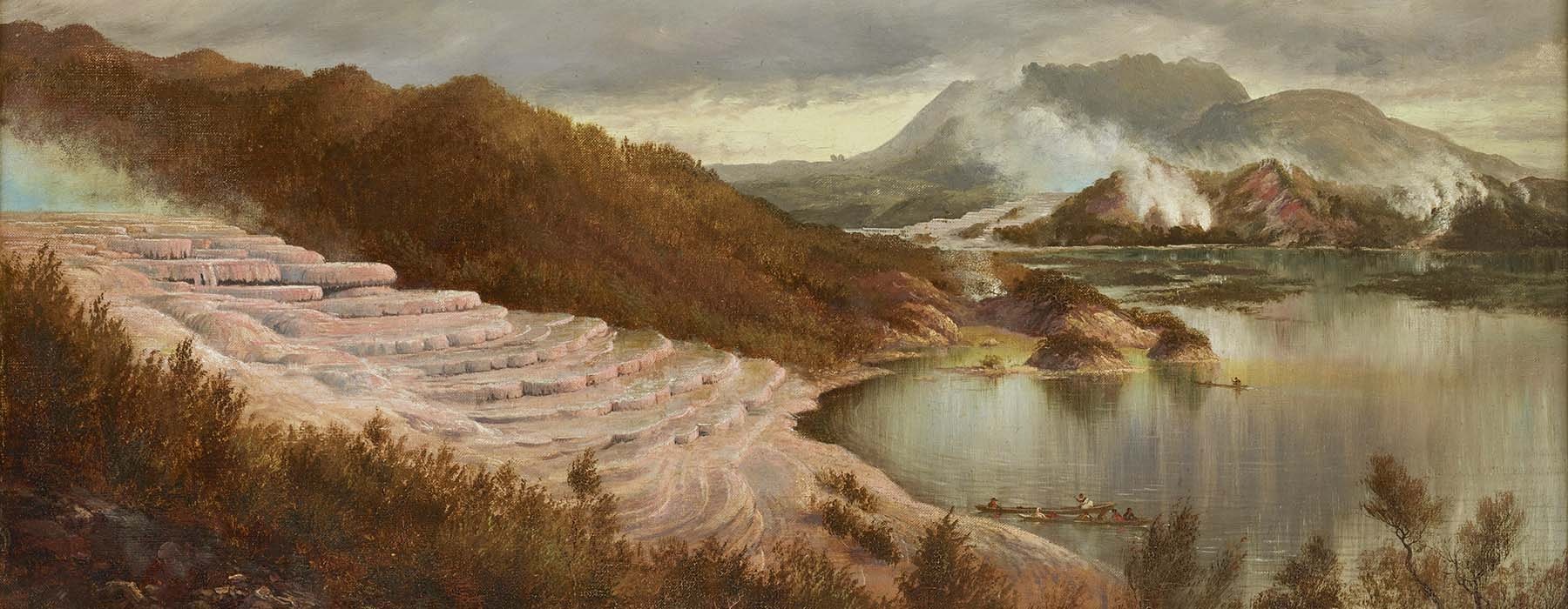 The pink and white terraces