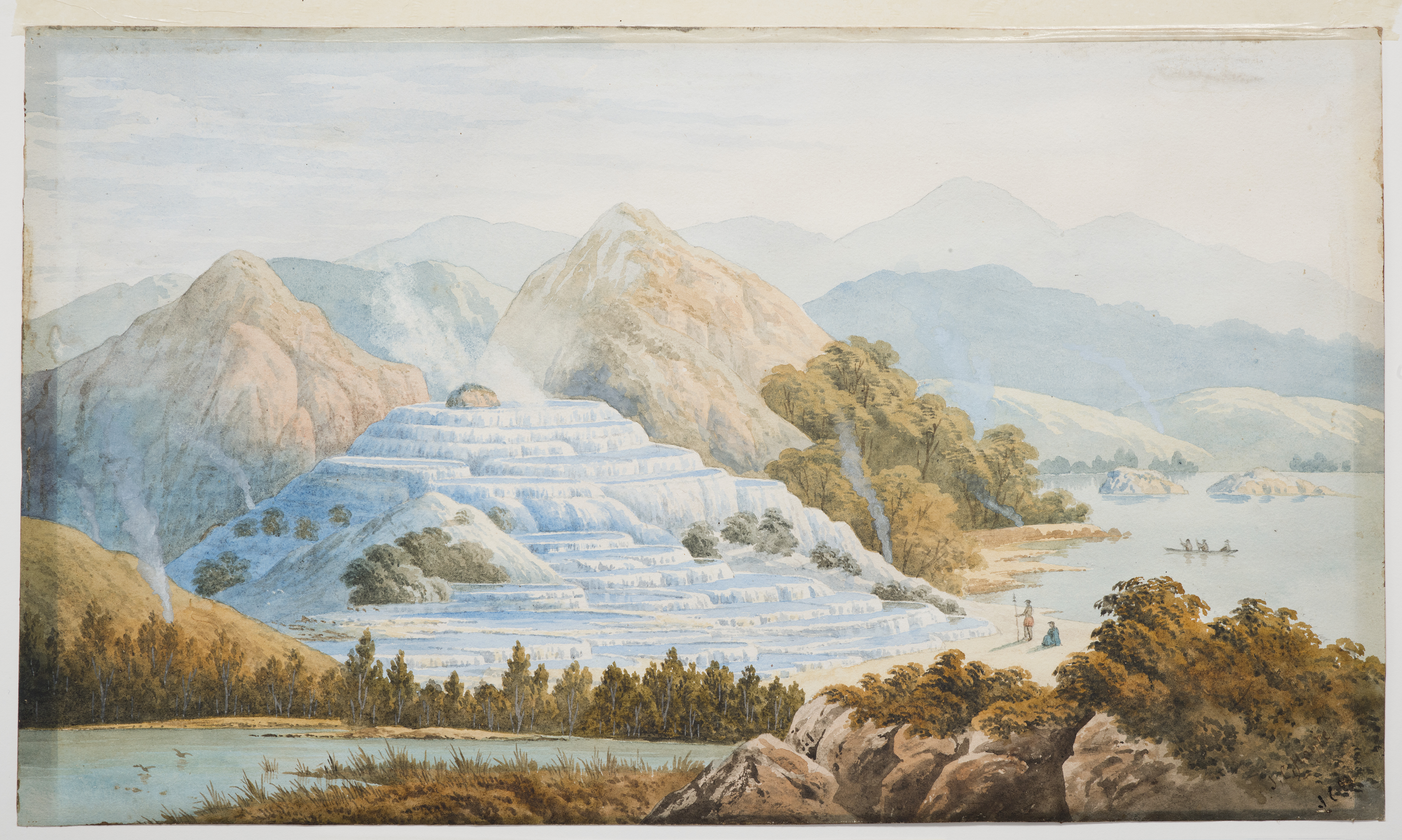 Watercolour of the terraces