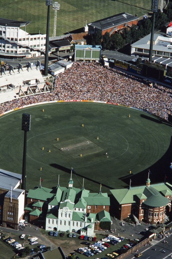 Aerial view of the Sydney Cricket Ground