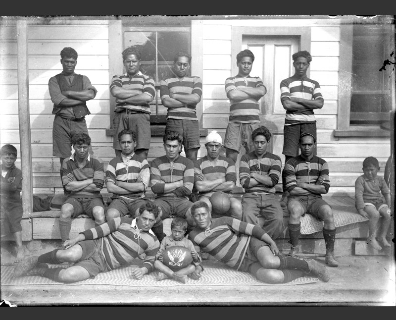 The proud Kia Ora rugby team members