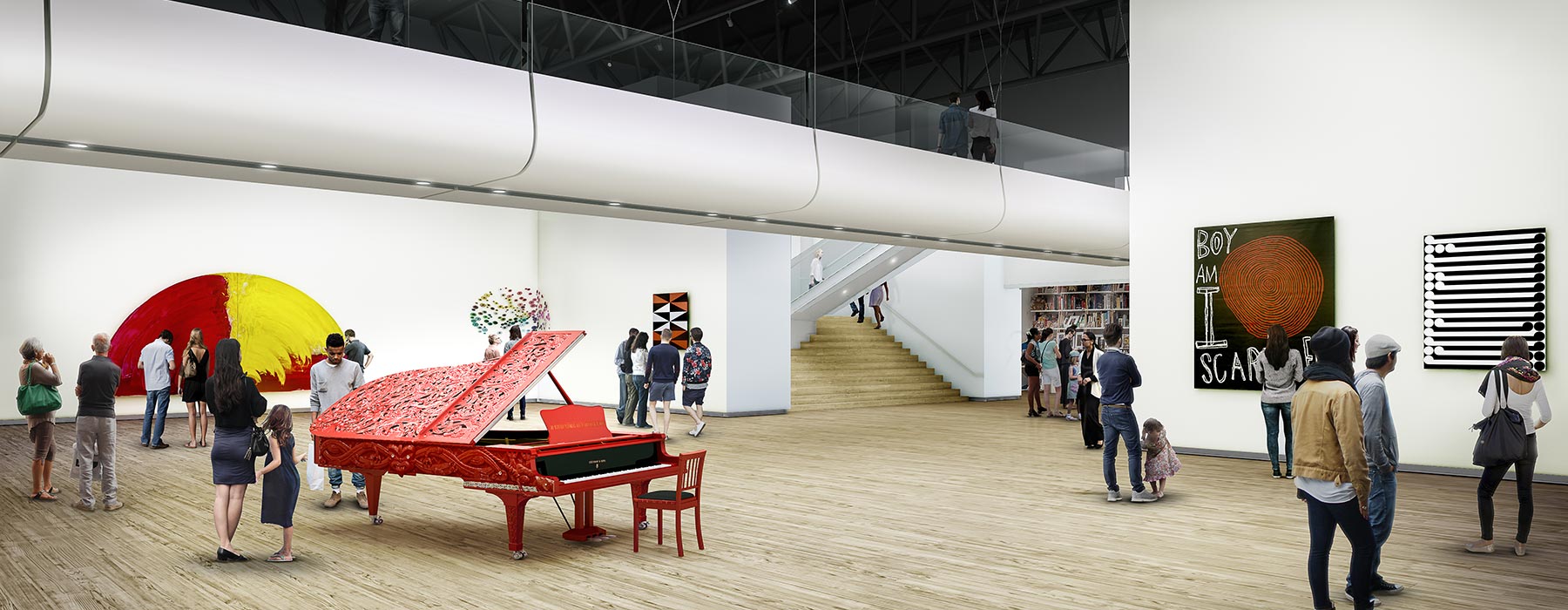 Rendering of new art space