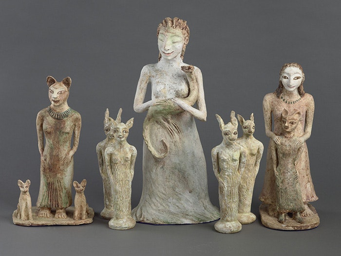 A selection of ceramic figures