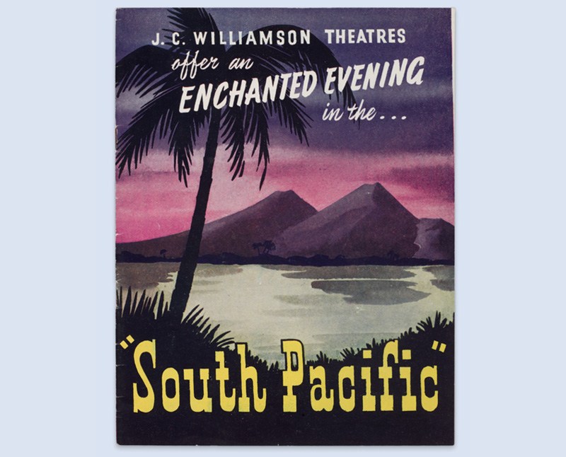 Programme for a 1950s production of South Pacific