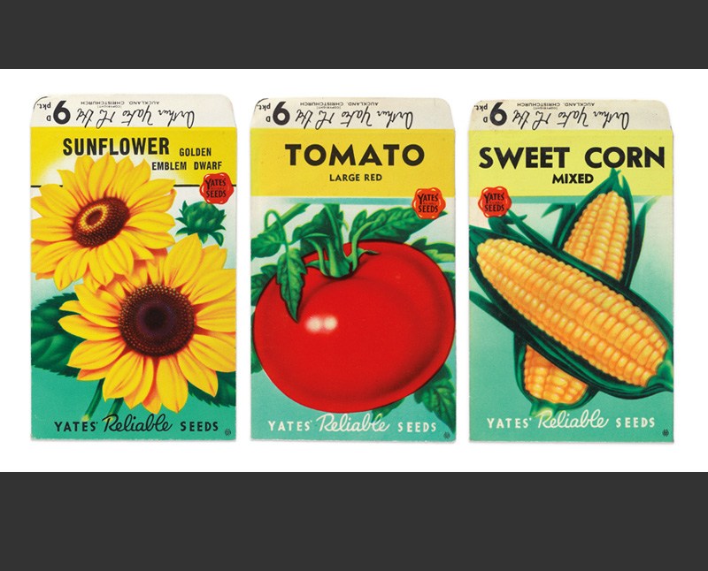 Three packets of Yates seeds