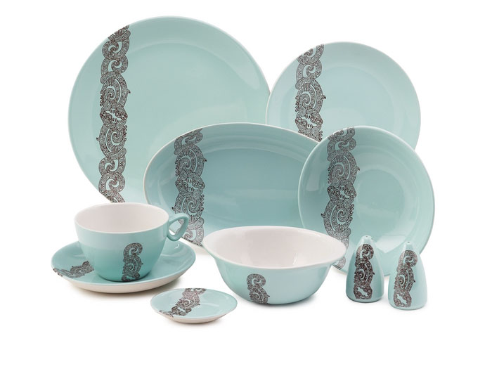 Air New Zealand dinner set by Crown Lynn