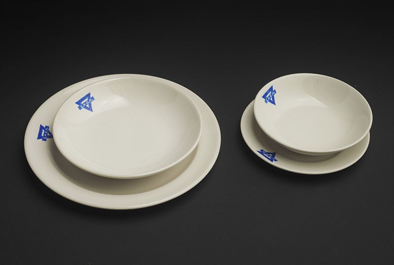 YWCA plates by Crown Lynn