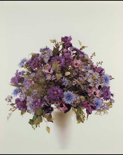 Colourful array of flowers in a vase