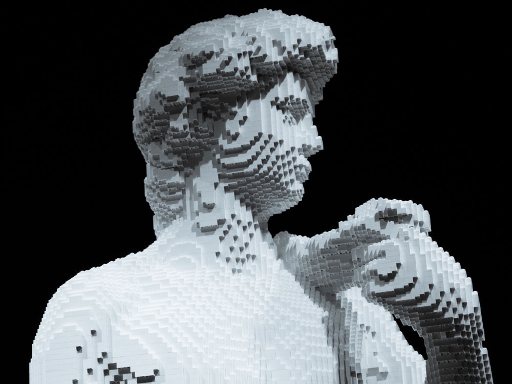 Lego copy of the Statue of David