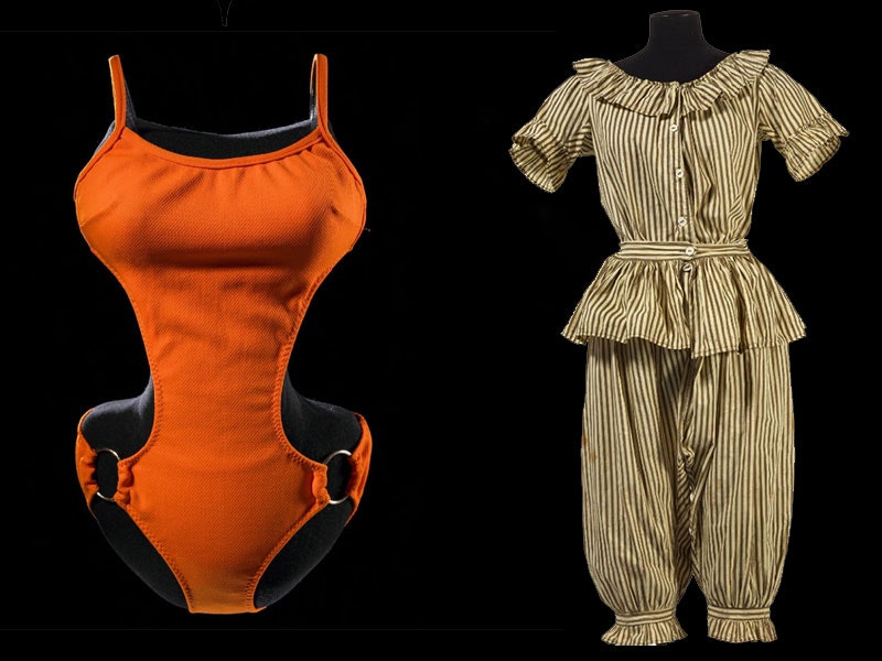 Swim suits from different eras