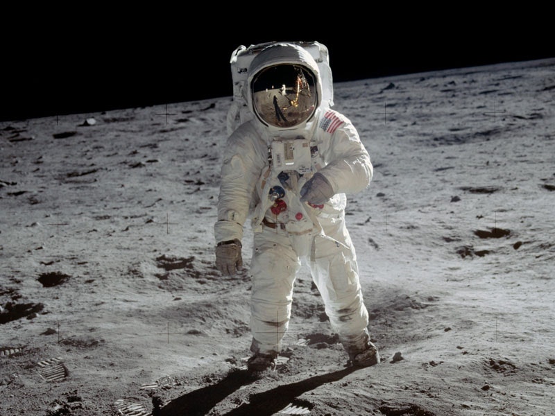 Buzz Aldrin on the Moon. Courtesy of NASA Buzz Aldrin on the Moon