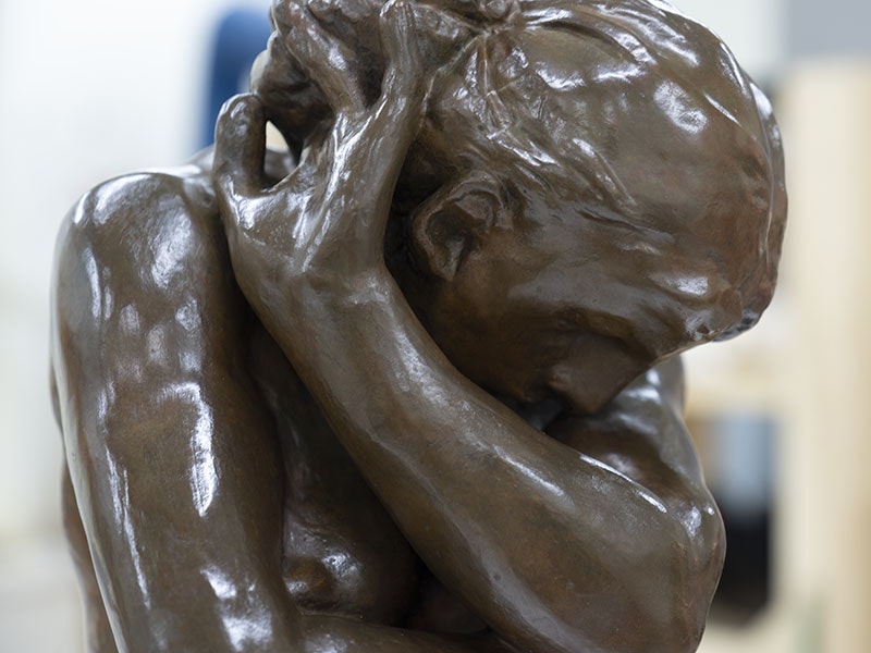 Conservation of Auguste Rodin’s sculpture Eve, 2018. Photo by Daniel Crichton-Rouse. Te Papa (128224)