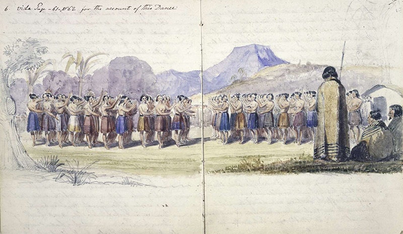 Watercolour of women dancing