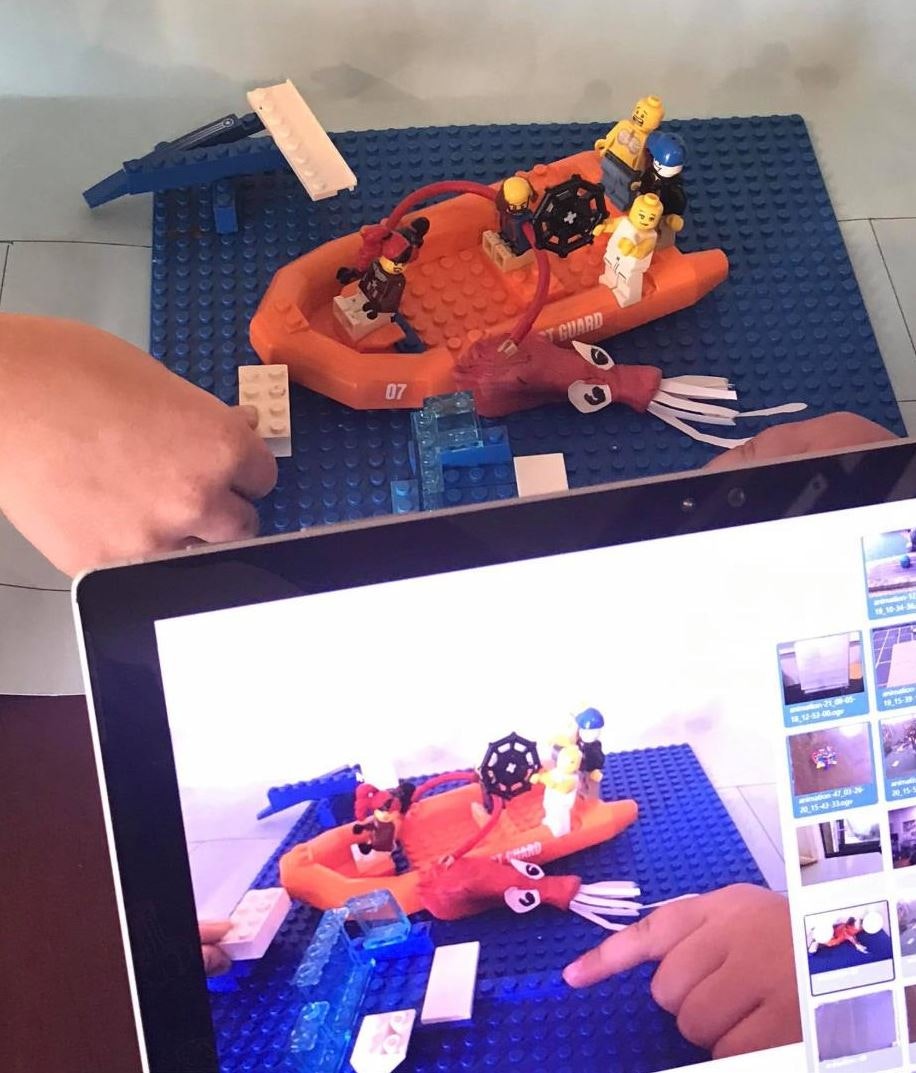 Using Plasticine and Lego to create a stop motion animation video