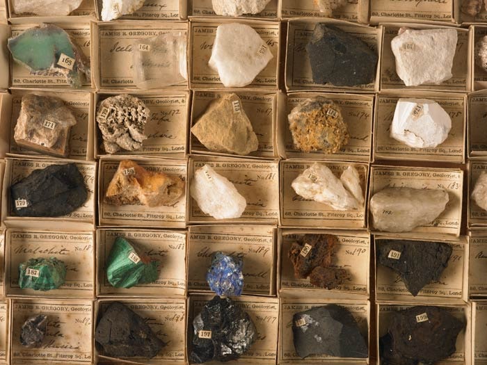 Mineralogical reference set, circa 1857, London, by James Gregory. Purchased 2001 with New Zealand Lottery Grants Board funds. CC BY-NC-ND licence. Te Papa (GH009877)