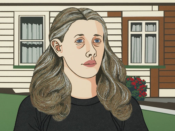 Dame Robin White, This is me at Kaitangata, 1979, screenprint. Te Papa (1979-0036-1) robin-white-exhibition-tile.jpg
