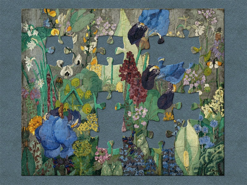 Sir Cedric Morris, Spring flowers, 1923, oil on canvas. Te Papa (2008-0017-1) Painting of a variety of bright flowers