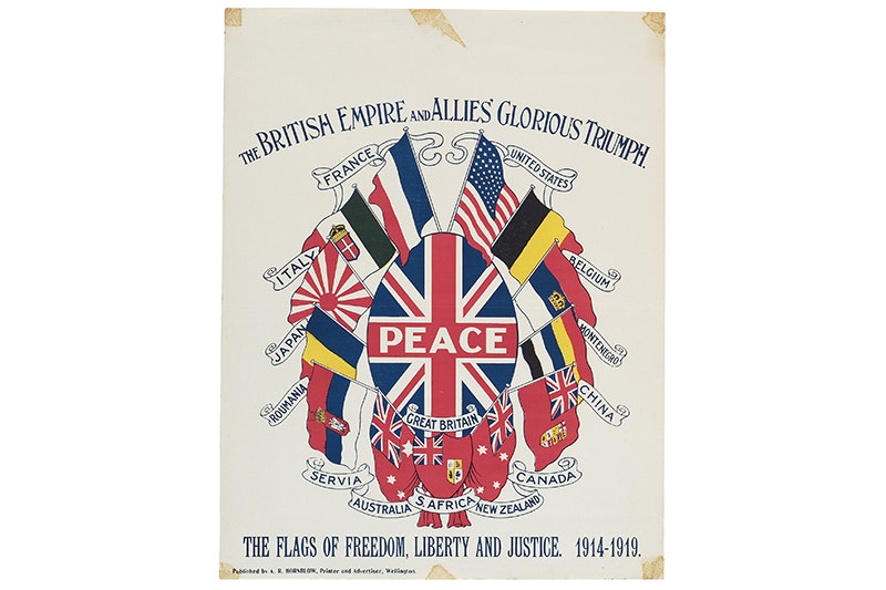 A poster commemorating Armistice Day