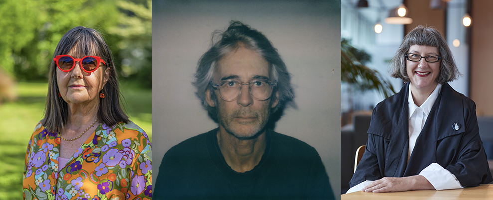 An image split into three each with a head shot of a person.