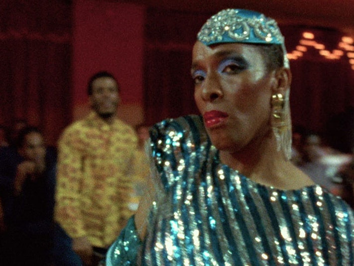 Pepper LaBeija, still image from documentary Paris is Burning (1990). Director Jennie Livingston, lead cinematographer Paul Gibson. University of Michigan School of Information (UMSI) (CC BY-SA 3.0)