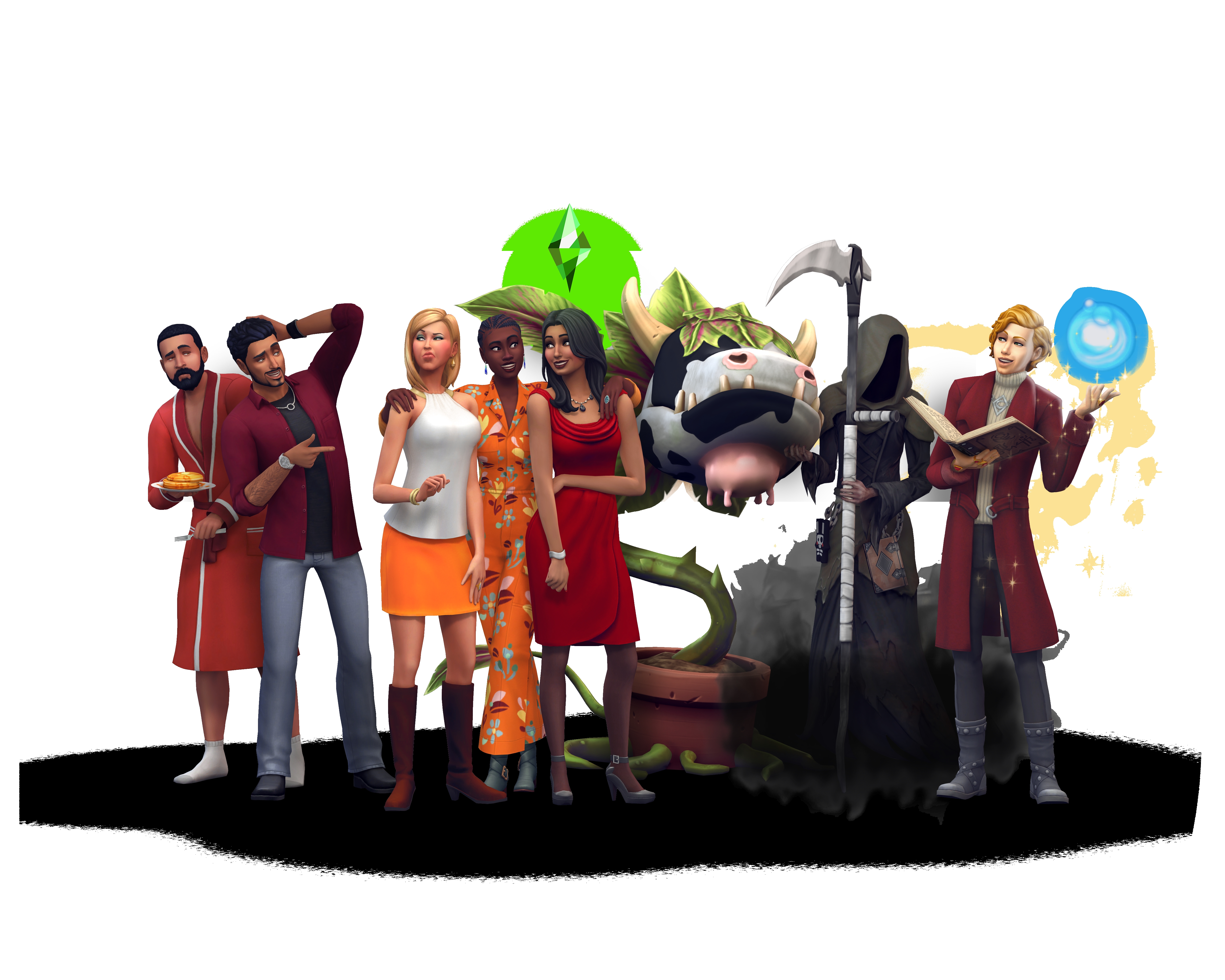 ACMI Game Worlds, The Sims 4 (2014), key art courtesy of Electronic Arts.